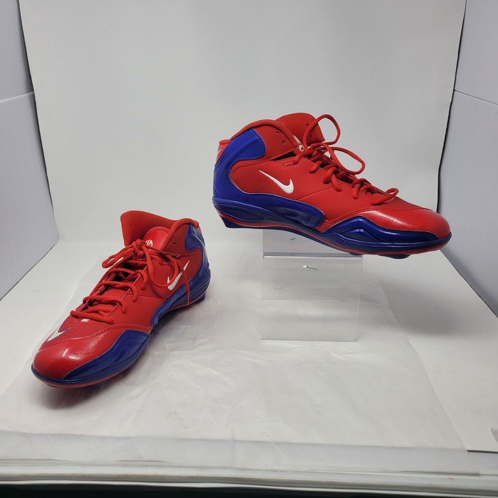 Vtg 2012 Nike Zoom Merciless Football Cleats Sz 15 Red Blue‎ NFL Buffalo Bills
